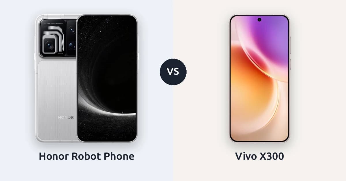 Honor Robot Phone ile Vivo X300: aynı ekranda 58 gram fark